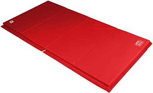 We Sell Mats 2-Inch Thick Gymnastics Tumbling Exercise Folding Martial Arts Mats with Hook and Loop Fasteners on 4 Side Crosslink PE Foam Core