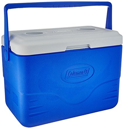 Coleman 28-Quart Cooler With Bail Handle, Blue