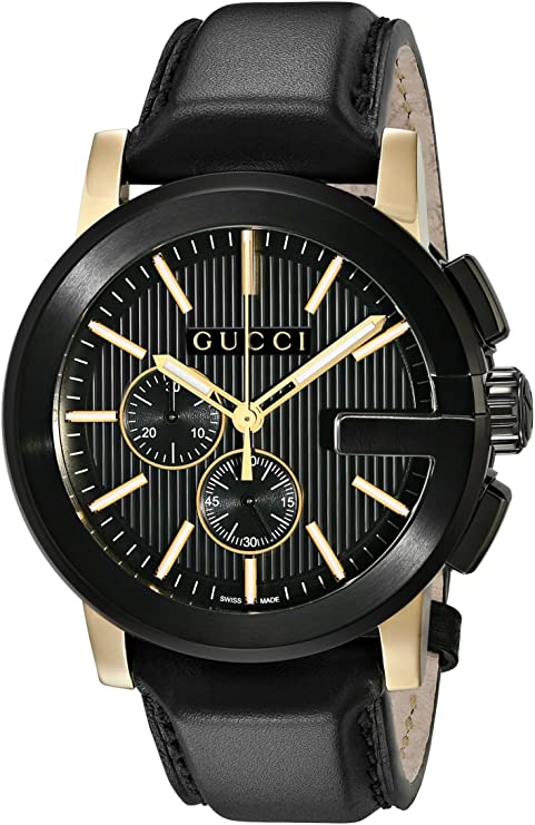 Gucci Gucci G - Chrono Collection Black Mens' Watch(Model:YA101203)