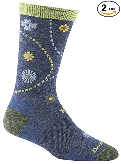 Darn Tough Vermont Women's Spring Garden Crew Light Cushion Hiking Socks