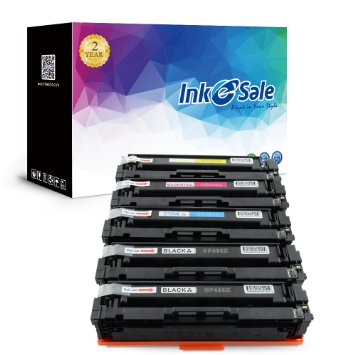 INK E-SALE Replacement for HP 201X HP CF400X CF401X CF402X CF403X HP CF400A Toner Cartridge for use with HP Color LaserJet Pro MFP M277dw, M252dw, MFP M277n, M252n, High Yield 5 Pack