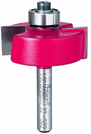 Freud 5/16",3/8",7/16",1/2" Depth Rabbeting Bit Set with interchangeable bearings with 1/4" Shank (32-502)