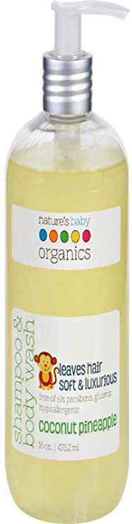Nature's Baby Organics Shampoo & Body Wash - Coconut Pineapple - 16 oz, Size 16 oz