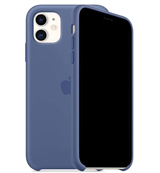 ForH&U Silicone Case Compatible for iPhone 11, Liquid Silicone Non-Slip Case Compatible with iPhone 11-6.1 inch (Linen Blue)