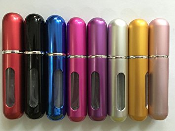 5Ml Portable Small Refillable Perfume Atomizer Spray Bottle for Outgoing (1 set of 8 pcs )