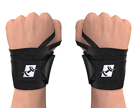 ProFitness 18" Weight Lifting Wrist Wraps W/Thumb Loop Hole for Men & Women | Great for Weightlifting, Powerlifting, Cross Training & Strength Training | Premium Wrist Stability & Injury Prevention