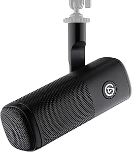 Elgato Wave DX - Micrófono XLR dinámico, patrón cardioide, reducción de Ruido, optimizado para Voz para podcasts, Streaming y retransmisiones, sin Amplificador de señal, para Mac y PC