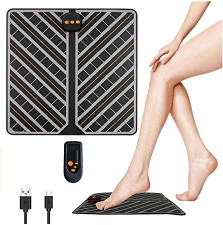 Electric Foot Massage, Circulation Massage Muscle Mobility Booster, EMS Tens Relief for Tired Legs, Feet Stimulator Reflexology