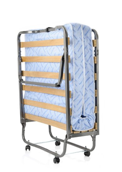 Milliard Super Strong Portable Twin Size Folding Rollaway Bed with Wooden Slats and Comfortable Foam Mattress