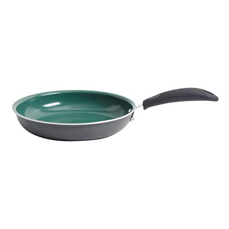 Gibson Home 62411.01 Hummington 12-Inch Ceramic Non-Stick Open Fry Pan, Green