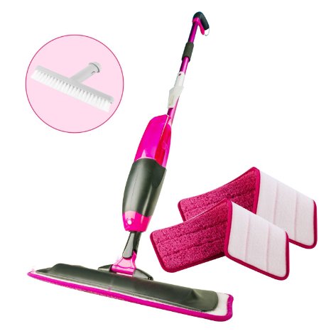 CUH Professional Floor Spray Mop with 2 Microfiber Mop Pads