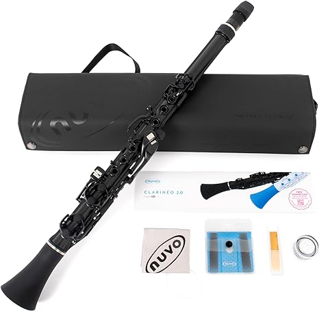 Nuvo N120CLBK Clarineo 2.0 black and silver, 7.3 cm*47.3 cm*11.2 cm