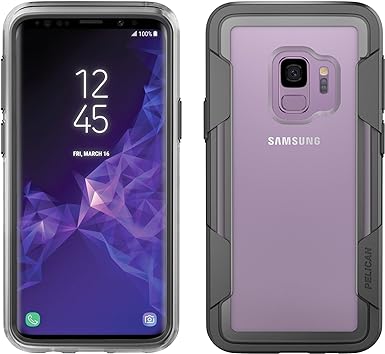 Samsung Galaxy S9 Case - Pelican Voyager Case for Samsung Galaxy S9 (Clear/Grey)