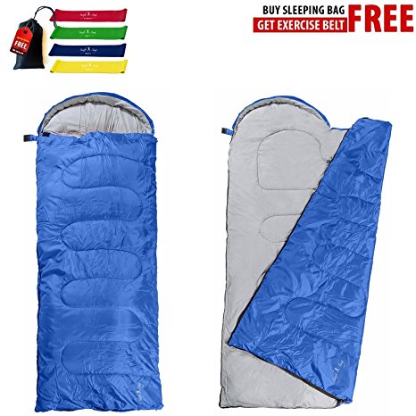 Swift-n-Snug Sleeping Bag Big and Tall Cold Weather 100% Polyester Bag for Boys Girls Men Women Kids & Adults Portable Lightweight Sack for Camping Hiking Travelling Backpacking Zippers