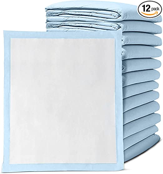 Premium Disposable Chucks Underpads 12 Pack, 23" x 36" - Highly Absorbent Bed Pads for Incontinence and Senior Care - Leak Proof Protection - for Low Air Loss Mattresses