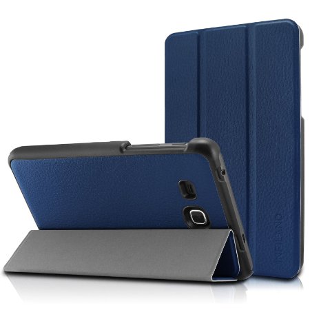 Samsung Galaxy Tab A 7.0 case - Infiland Ultra Slim Tri-Fold Smart Case Cover for Samsung Tab A 7-Inch 2016 Release Tablet, Navy