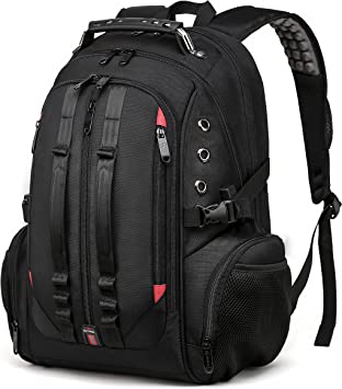 RL Swisslook Polyster Bange Series 45L USB Travel Laptop Backpack 15.6" Black
