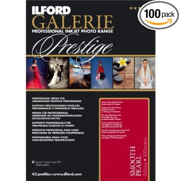 ILFORD 2001744 GALERIE Prestige Smooth Pearl - 5 x 7 Inches, 100 Sheets