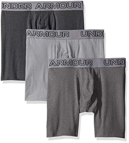 Under Armour Men's Charged Cotton Stretch 6” Boxerjock 3-Pack