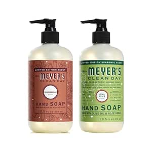 MRS. MEYER'S CLEAN DAY Variety, 1 Mrs. Meyer's Liquid Hand Soap 12.5 OZ, 1 Mrs. Meyer's Liquid Hand Soap, 12.5 OZ, 1 CT (Gingerbread   Iowa Pine)