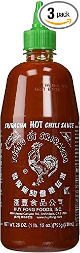 Huy Fong Sriracha Chili Hot Sauce, 28 oz (3pack)