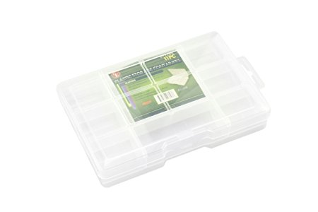 SE 8721BB 11-Compartment Plastic Storage Container with Lock