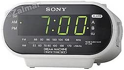 Sony ICF-C318 Dream Machine AM/FM Clock Radio in White