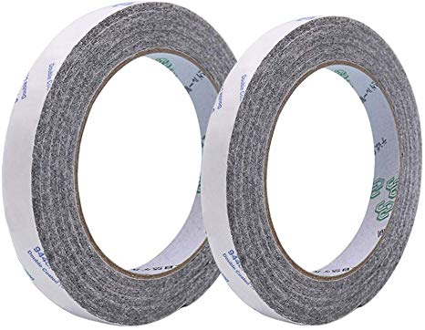 Shintop Felt Tape DIY Adhesive Heavy Duty Felt Strip Roll Cut into Any Shape to Protect Your Hardwood and Laminate Flooring, 0.5 x 59 Inches (Pack of 2, Grey)