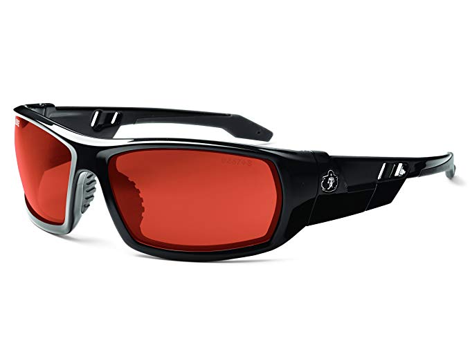 Ergodyne Skullerz Odin Polarized Safety Sunglasses - Black Frame, Copper Lens