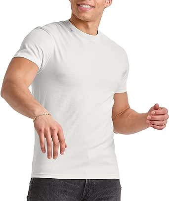 Hanes mens Originals Lightweight Tri-Blend Crewneck T-Shirts