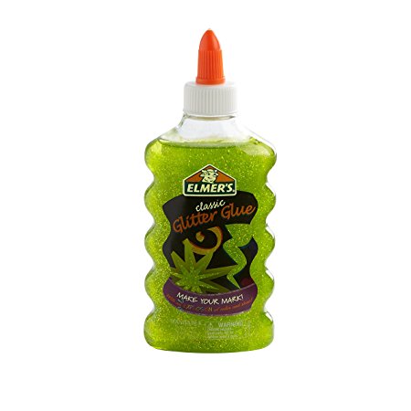 Elmer's Liquid Glitter Glue, Washable, Green, 6 Ounces, 1 Count