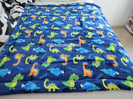 2-ply Sherpa Baby Blankets for Toddler Boys (40"x54")- HIGH Quality Plush Toddler Boy Blankets--Dinosaurs