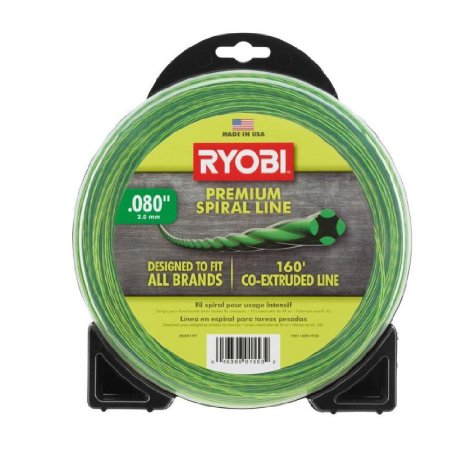 Ryobi AC04147 0.080 in. x 160 ft. Premium Spiral Cordless and Gas Trimmer Line