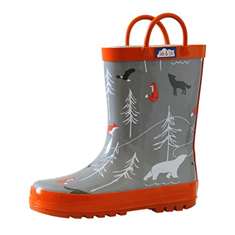 Natural Rubber Rain Boots Toddler Boys Girls Kids