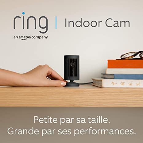 Ring Caméra Intérieure (Indoor Cam)| Caméra surveillance wifi HD compacte sur prise, système audio bidirectionnel, détection de mouvement, Fonctionne avec Alexa | Essai Ring Protect 30 jours gratuit