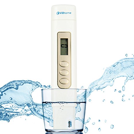 TDS Meter, Professional-Grade Water Test Kit Tests Water Quality in Drinking Water, General Hydroponics, Aquariums, Ponds, Pool, Spa, Water Purifier, 100% Accurate 3 in 1 TDS, EC and Temperature Meter