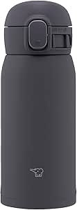 Zojirushi SM-WS36-BM Stainless Steel Mug, 12-Ounce, Soft Black