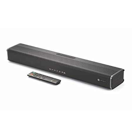 Portronics Sound Slick 5 80W Bluetooth Wireless Soundbar with 3.5mm Aux-in, Supports USB, Optical Input Port, Remote Control(Black)