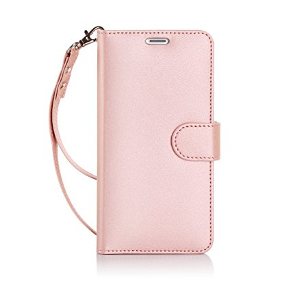 iPhone 6S Plus Case, iPhone 6 Plus Case, FYY [Top-Notch Series] Premium PU Leather Wallet Case Stand Cover for iPhone 6/6S Plus (5.5 inch) Pink