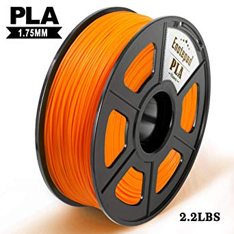 PLA 3D Printer Filament,1.75mm PLA Filament 1KG Spool,Dimensional Accuracy  /- 0.02mm,Enotepad PLA Filament for Most 3D Printer,Orange