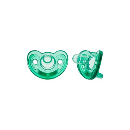 The First Years Gumdrop Pacifier 0-3 Months, Green, 2 Count