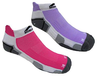 More Mile Womens MIami Cushioned Running Socks (2 Pair Pack)