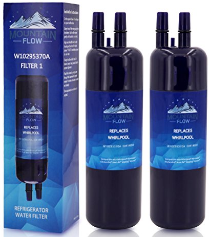 W10295370A Refrigerator Water Filter,Replacement for Whirlpool Filter 1 EDR1RXD1,PUR W10295370 W10295370A,Kenmore 46-9930,Kenmore 46-9081(2 Pack)