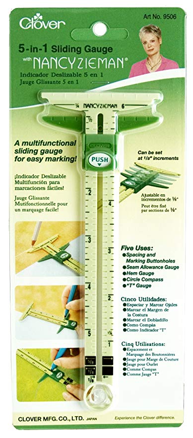 Clover 9506 5 in 1 Sliding Gauge with Nancy Zieman