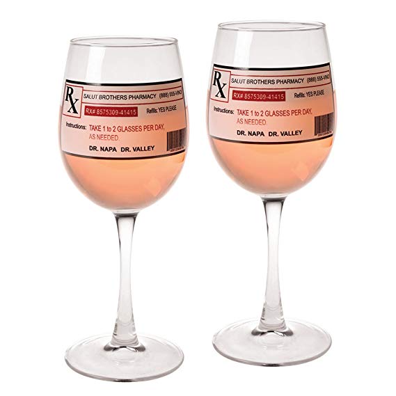 Prescription Wine Glasses - Set Of 2