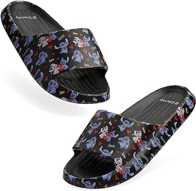 Disney Stitch Girls Sliders, Beach or Pool Shoes for Kids - Stitch Gifts