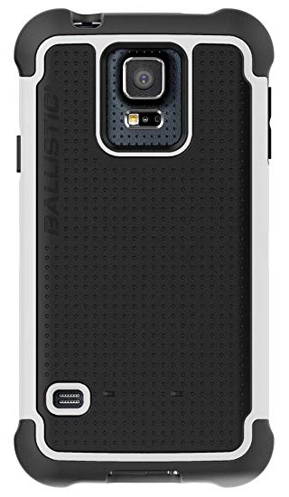 Ballistic Samsung Galaxy S 5 Tough Jacket Case - Retail Packaging - Black/White