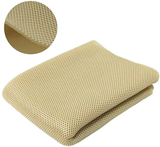 Speaker Grill Cloth Stereo Mesh Fabric for Speaker Repair, Yellow - 55 x 20 in / 140 x 50 cm