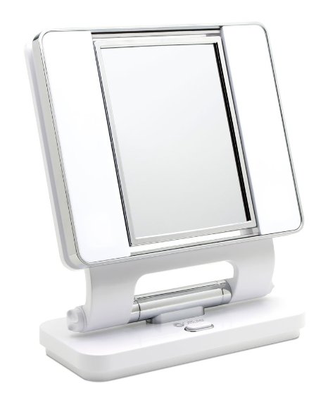 Ott-lite Natural Daylight Makeup Mirror WhiteChrome 26 Watt