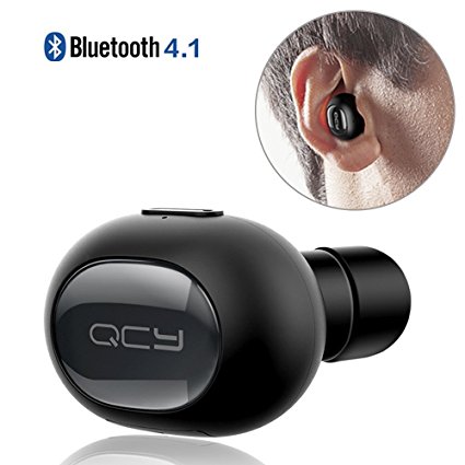 Mini In Ear Bluetooth Headset V4.1, Wireless Invisible Earbud Hands Free with Mic for Apple iPhone, Samsung Galaxy, LG, HTC, Laptop, and Other Bluetooth Devices